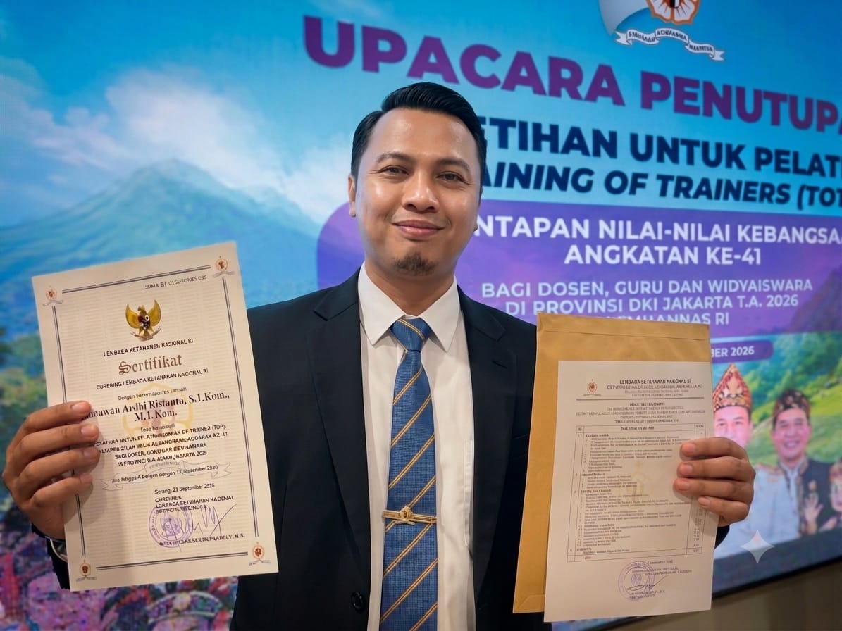Dosen Ilmu Komunikasi Harkat Negeri Lulus Lemhannas RI, Gagas Komunikasi Kebangsaan di Era BANI